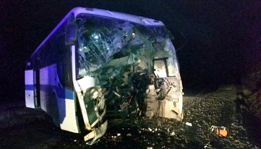 Автобус с шахтерами попал в дтп